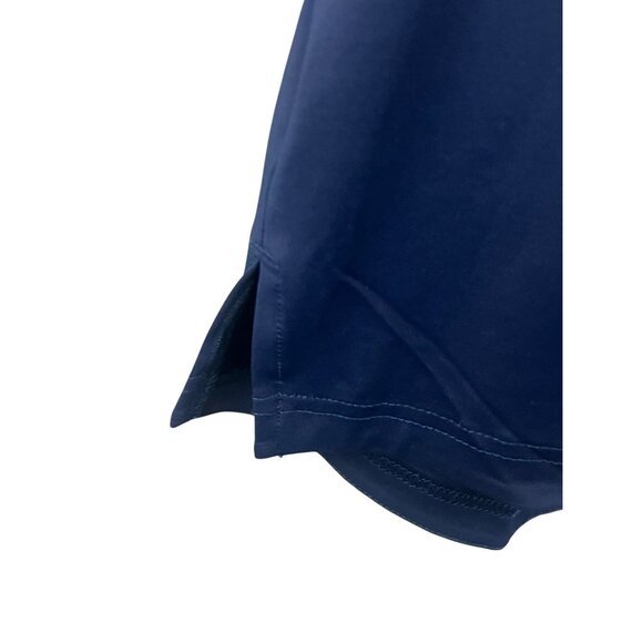 Knoss NWT Womens Shadow Stripe Performance Top L Night Navy Casual Relaxed Fit - Picture 4 of 4